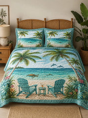 Shore Break 3-Piece Quilted Bedding Set
