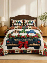 Jolly Snowman 3-Piece Quilted Bedding Set