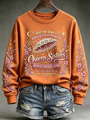 Women's Owens Sisters Print Casual Sweatshirt