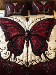Enchanted Wings 3-Piece Quilted Bedding Set
