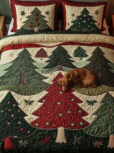 Forest Of Joy 3-Piece Quilted Bedding Set