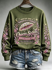 Women's Owens Sisters Print Casual Sweatshirt