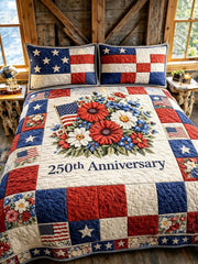 Proud American 3-Piece Quilted Bedding Set
