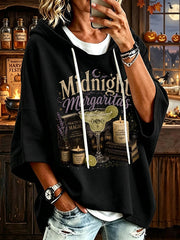 Women's Midnight Margaritas Print Hooded Sweatshirt