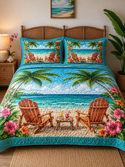 Shore Break 3-Piece Quilted Bedding Set