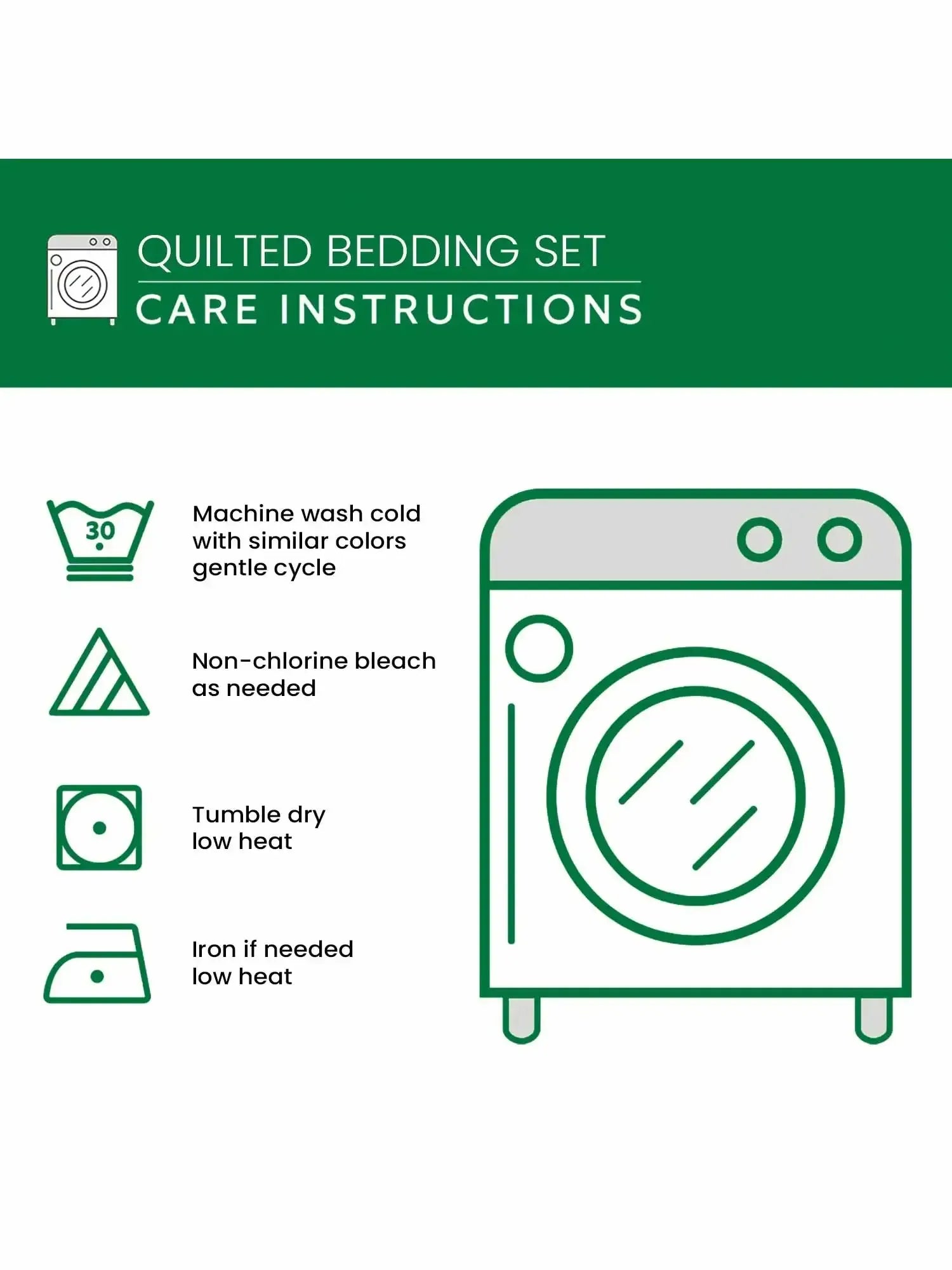 Dark Forest Retreat Quilted 3-Piece Bedding Set