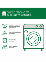 Dark Forest Retreat Quilted 3-Piece Bedding Set