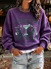 Women's Owens Sisters Apothecary Witch Print Casual Sweatshirt