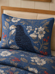 Raven Moonlight Garden Quilted 3-Piece Bedding Set