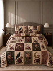 Raven Rose Moonlight Quilted 3-Piece Bedding Set