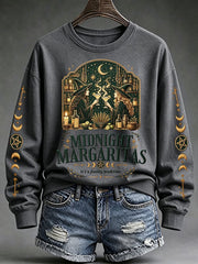 Women's Midnight Margaritas Print Casual Sweatshirt