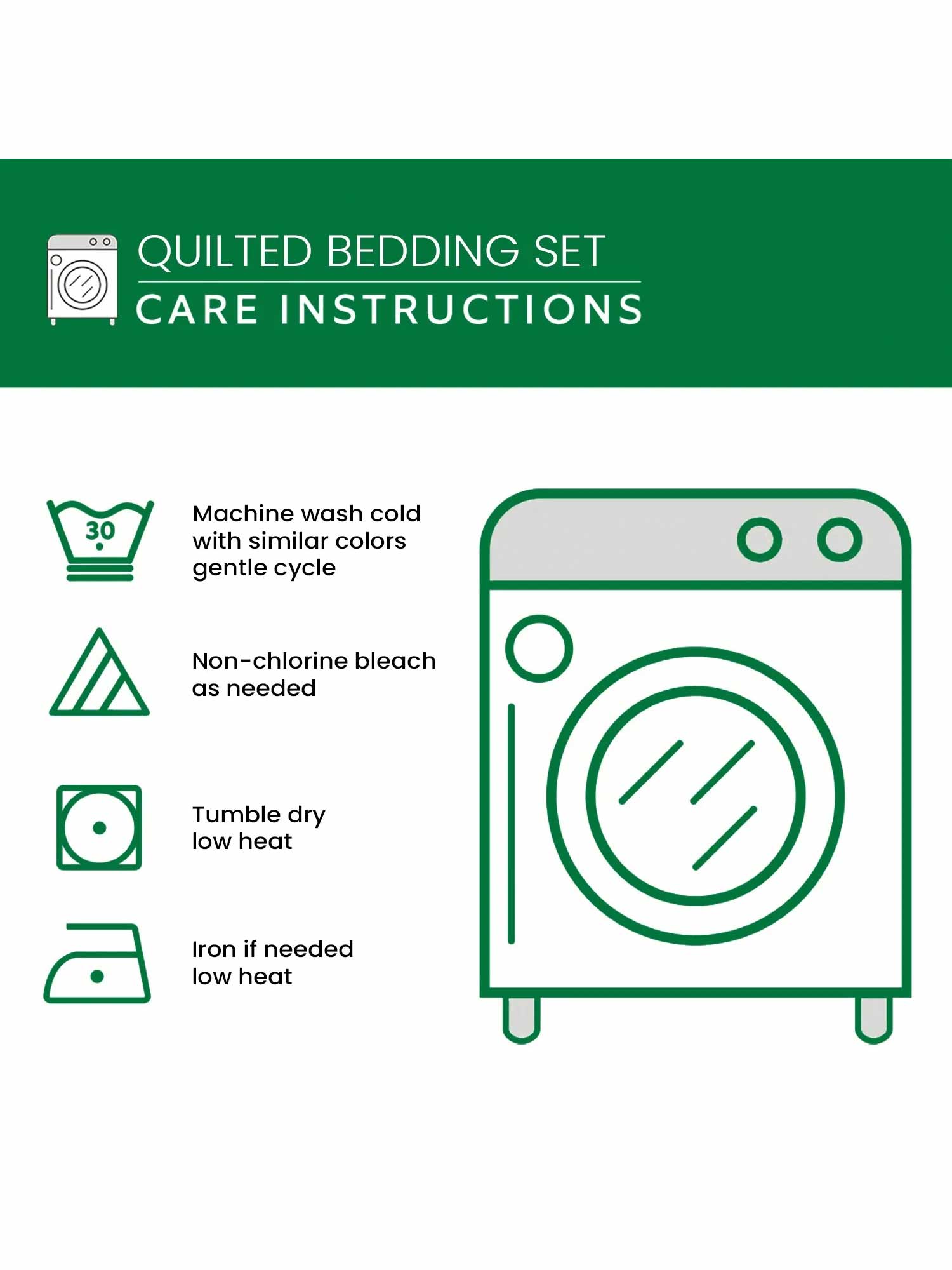 Winter Glow 3-Piece Quilted Bedding Set